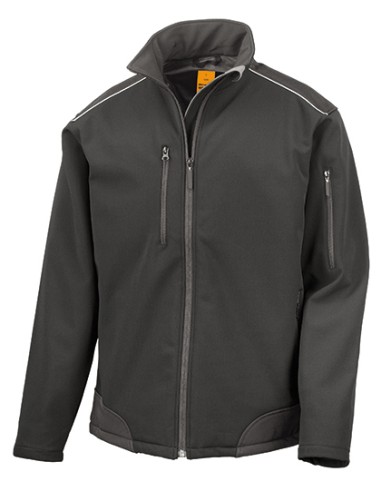 RES-R124X-Ripstop Soft Shell Workwear Jacket With Cordura Panels